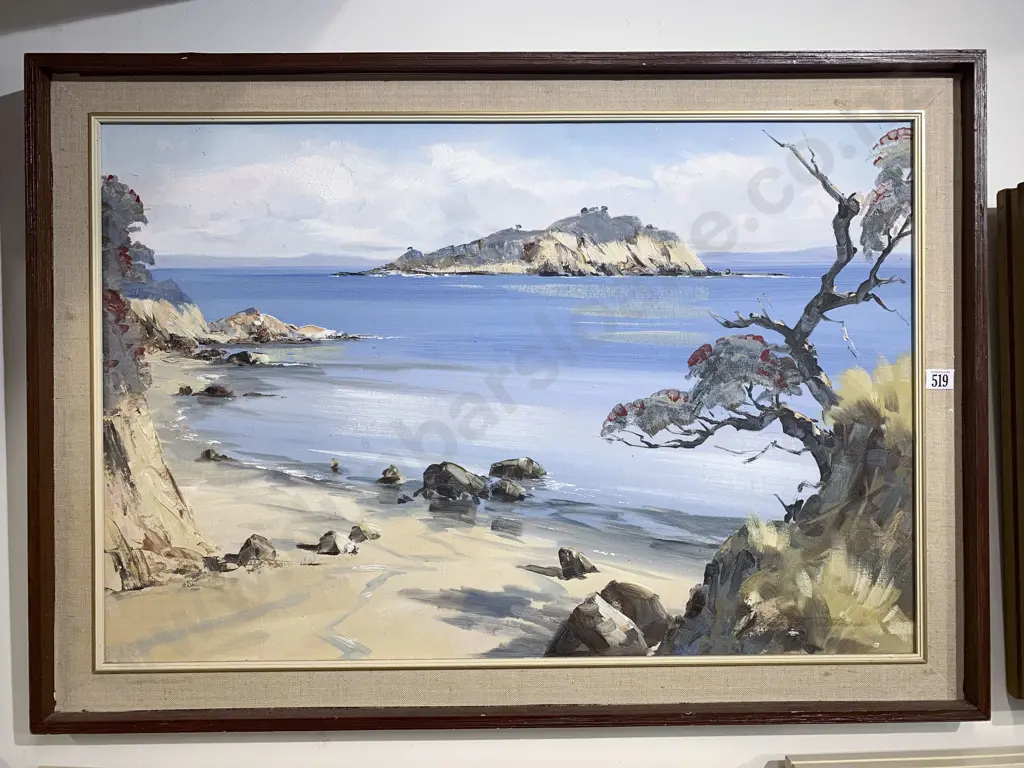 Aston Greathead - Hauraki Gulf - Oil on board Image 1++