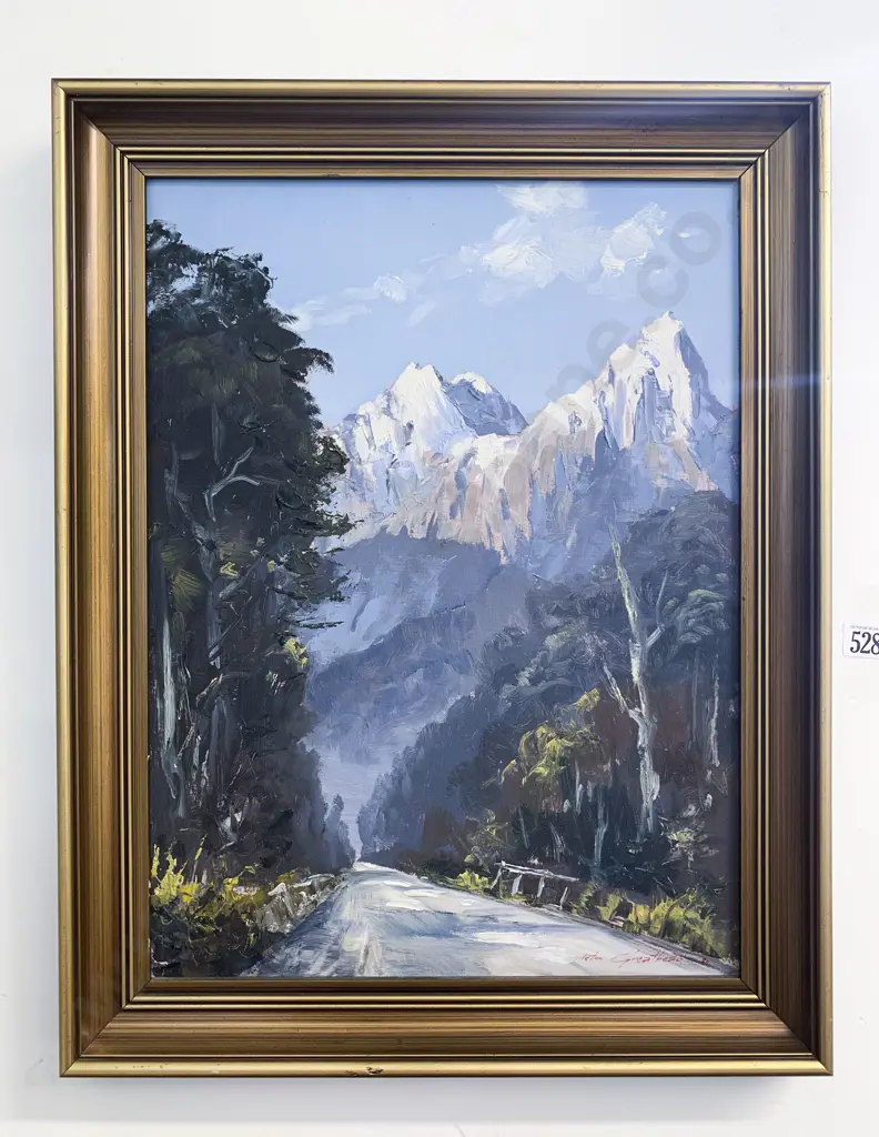 Aston Greathead - Through Haast Pass - Oil on board Image 1++
