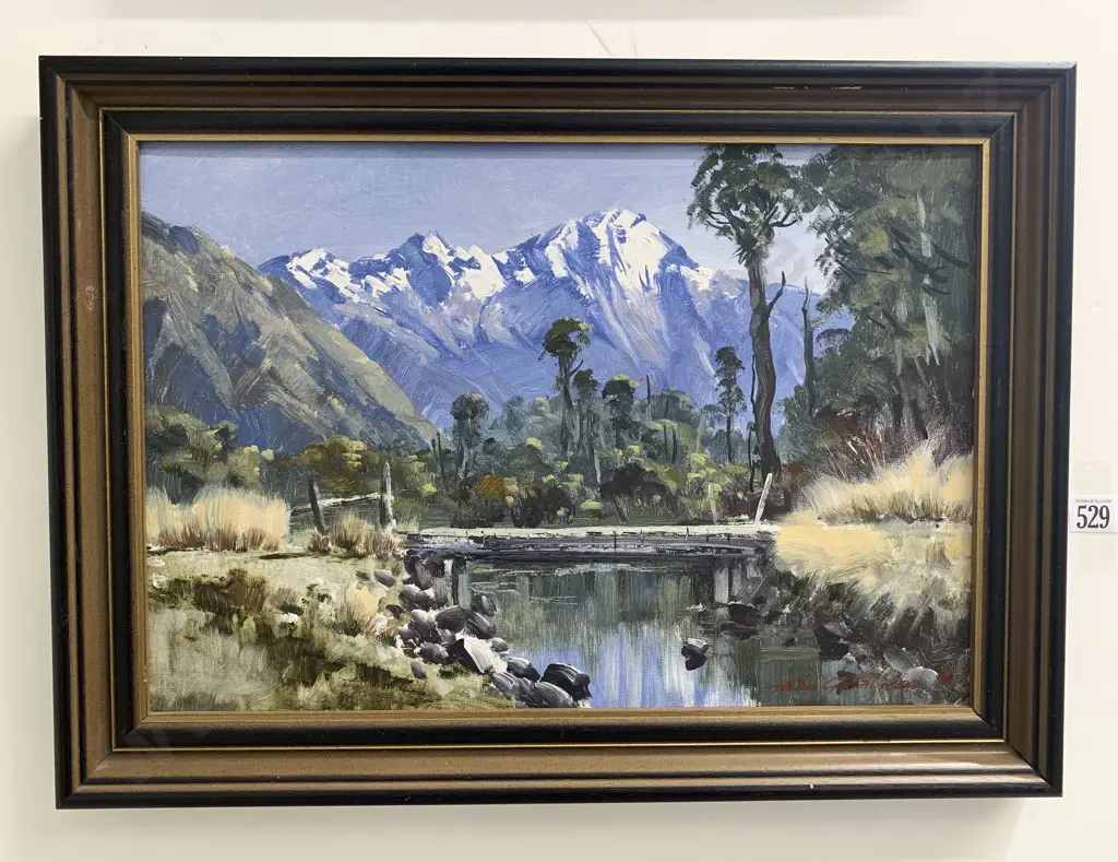Aston Greathead - Mt Brewster - Oil on  board Image 1++