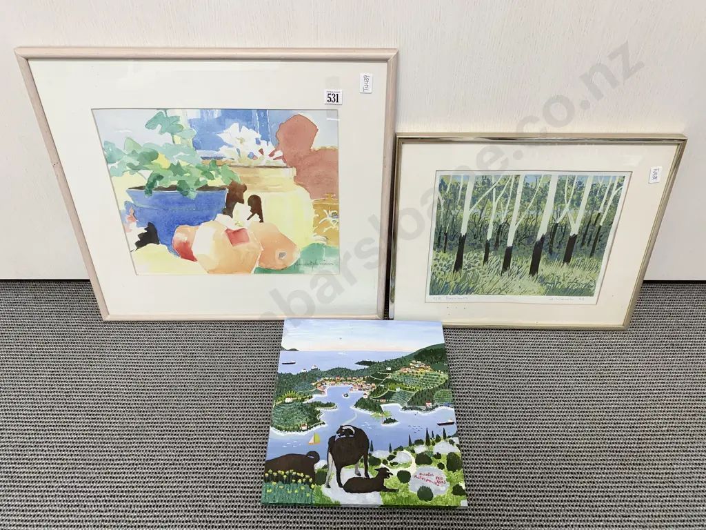 Margaret Harrison - Delight - W/C and Two Others Image 1++