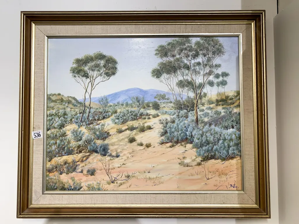 R.L Sangster - Pichi Richi Pass - Oil on board Image 1++