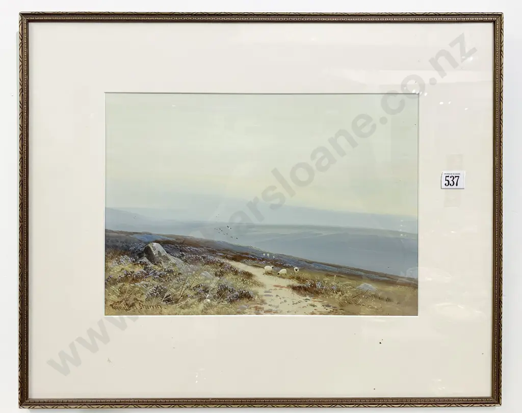 Reginald Sherrin - Hill Top Study - Mixed Media Image 1++