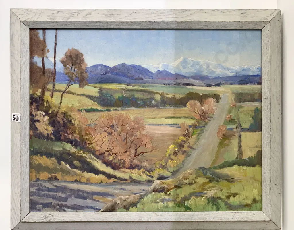 Clifford Brunsden (1907-1969) - South Island Landscape - Oil on board Image 1++