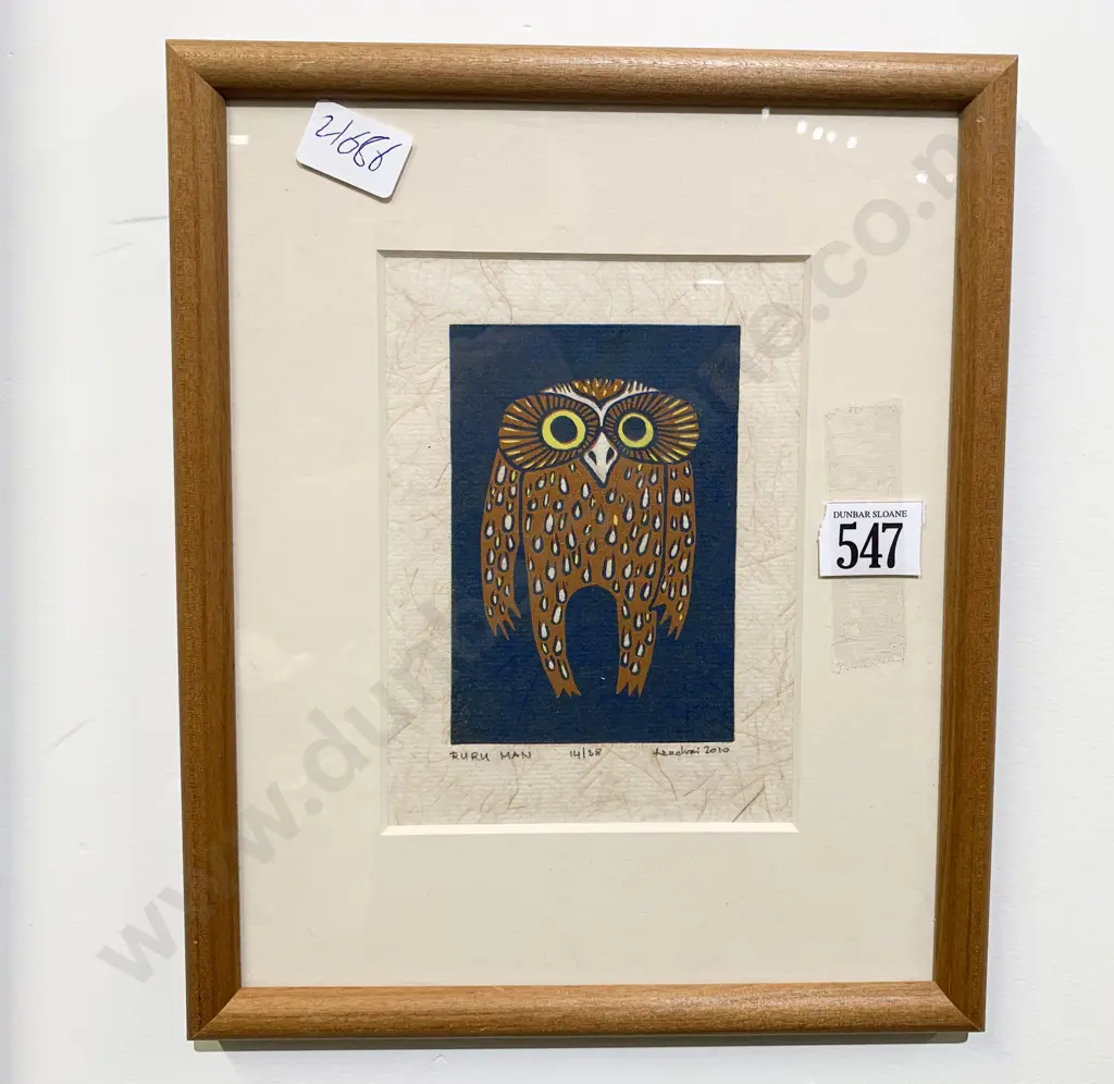 Indistinctly Signed - Ruru Man Ltd Ed Print - 14/38 Image 1++