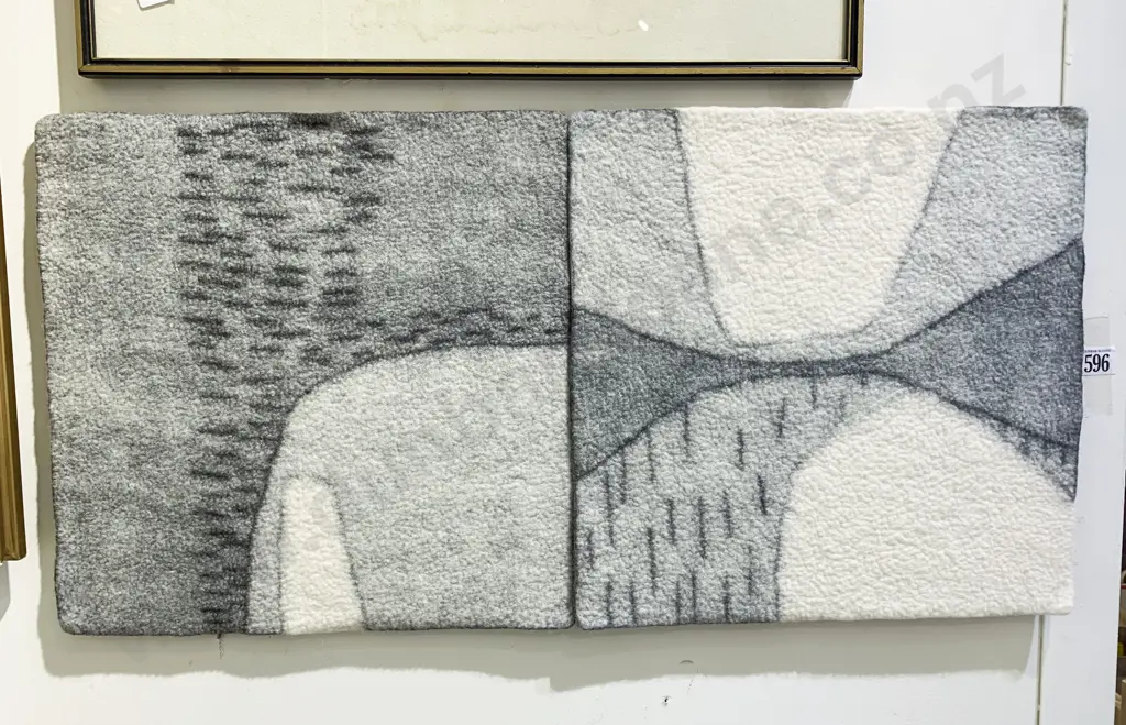 Susan Imhasly - Horizon & Horizon II - Mixed Media on Board (Pair) Image 1++