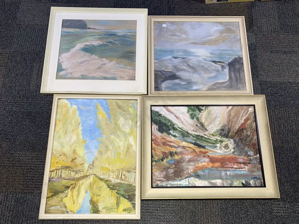 Four Molly O'Toole Scene Oil Works Image 1++