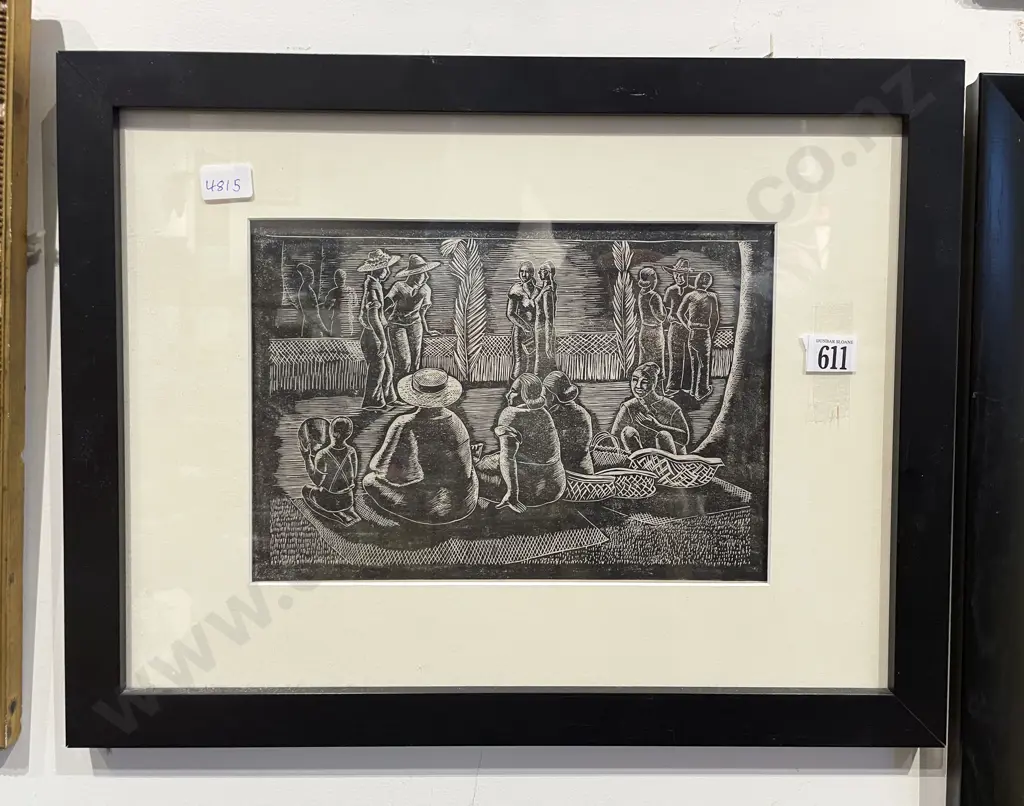 Unknown Artist - Untitled - Woodcut Print Image 1++