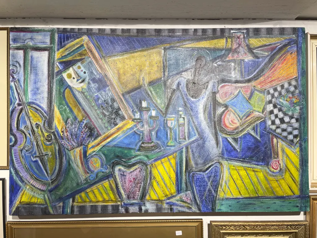 Von Bentley - Stylized Still Life - Acrylic on Canvas Image 1++