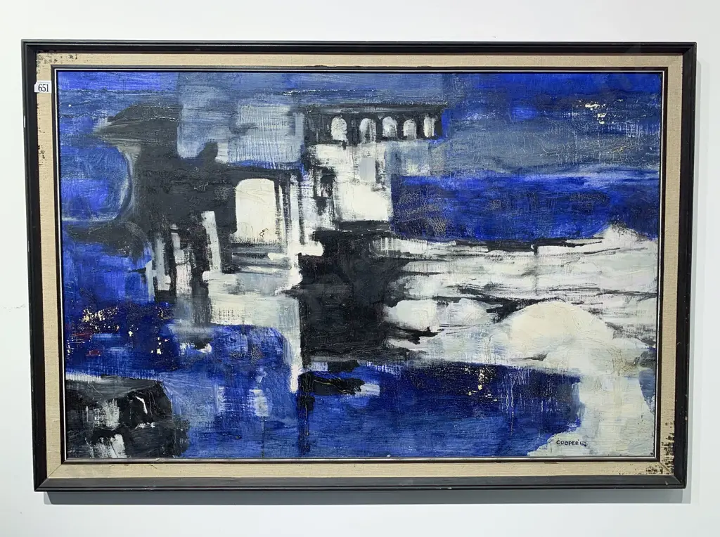 Abstract Oil Study, Signed Cooper Image 1++