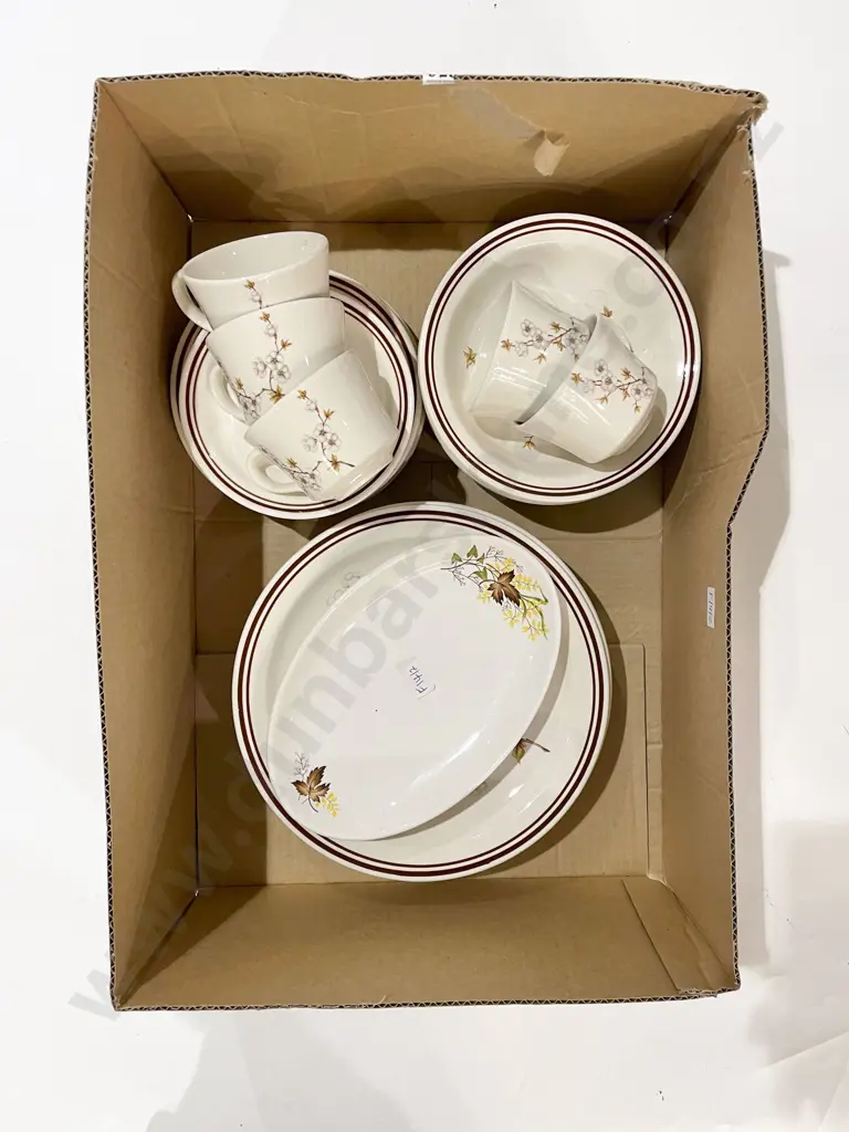 Qty of Assorted Crown Lynn Dinnerware Image 1++