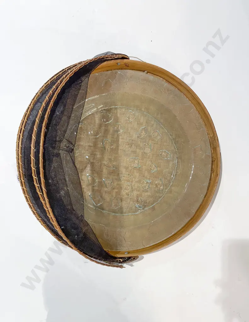 Serving Dish With Fly net Cover Together with Scroll Box (faults) Image 1++
