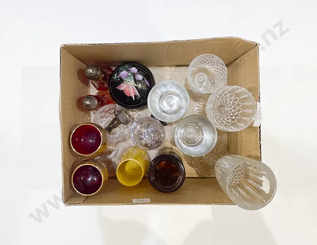 Box Qty of Assorted Crystal and Glassware etc Image 1++