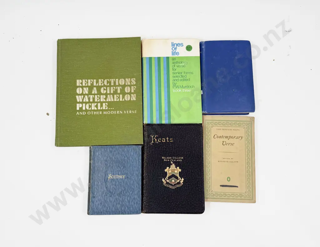 Small Qty of Assorted Vintage Poetry Reference including Keats Image 1++