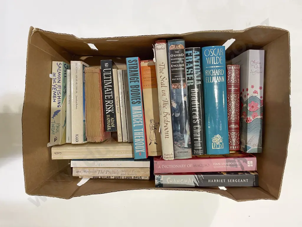 Box of Assorted Books Image 1++