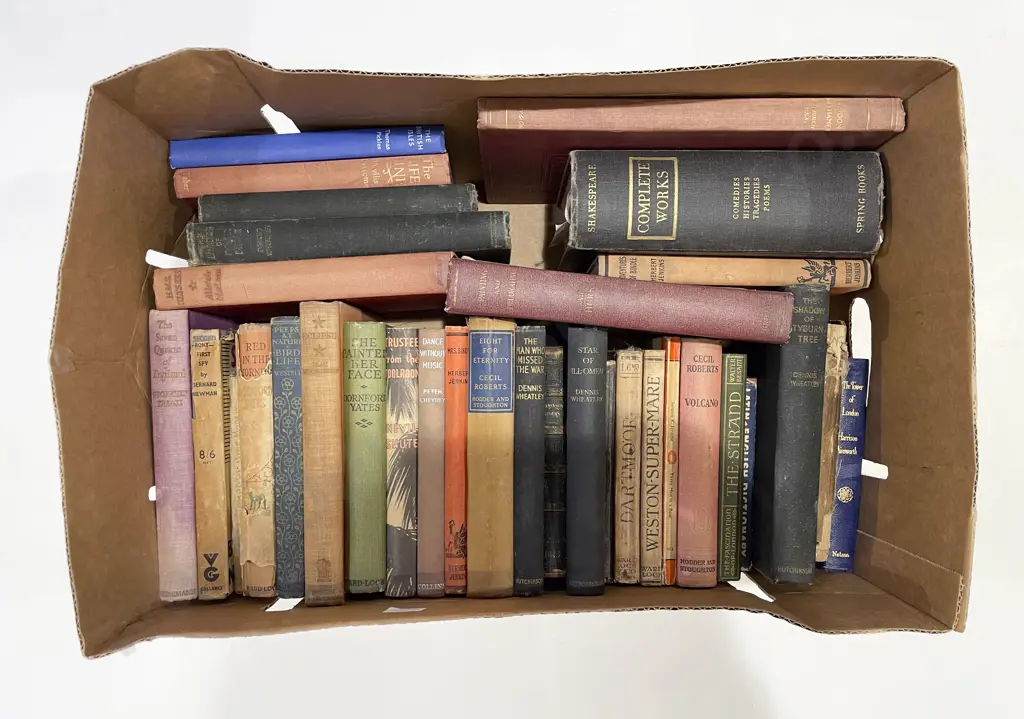 Box of Assorted Books Image 1++