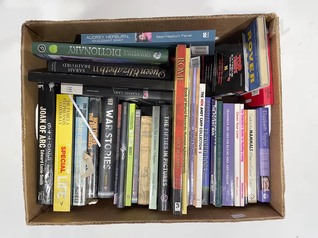 Box of Assorted Books Image 1++