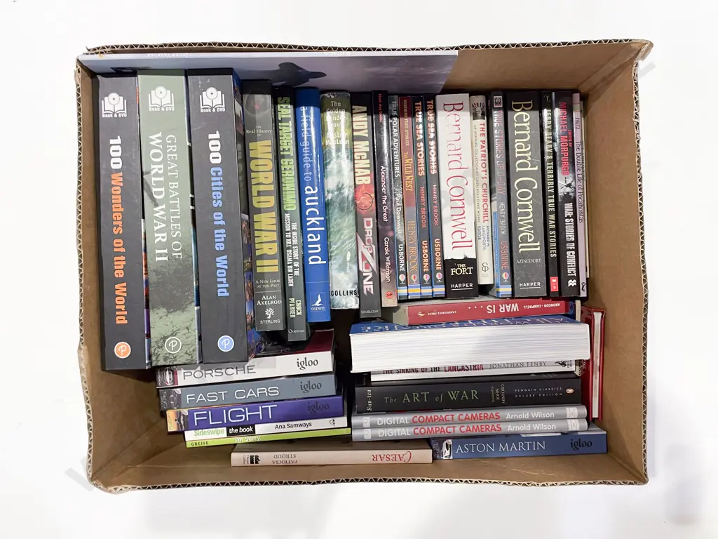 Box of Assorted Books Image 1++