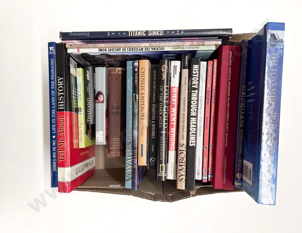 Box of Assorted World History Reference Image 1++