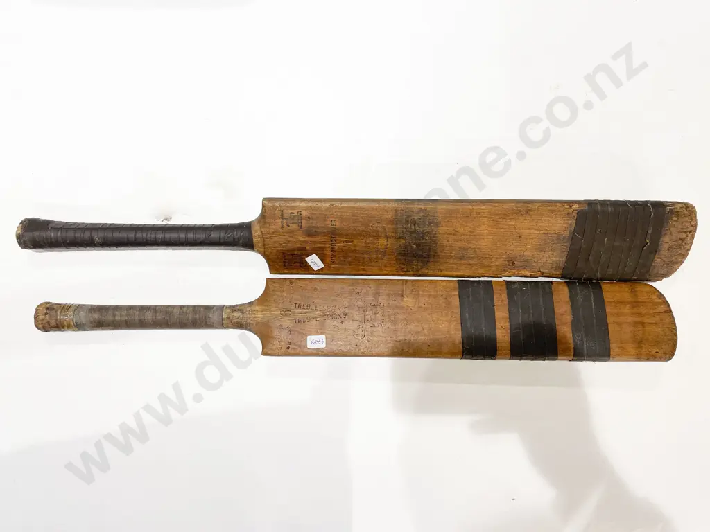 Two Vintage Cricket Bats Image 1++