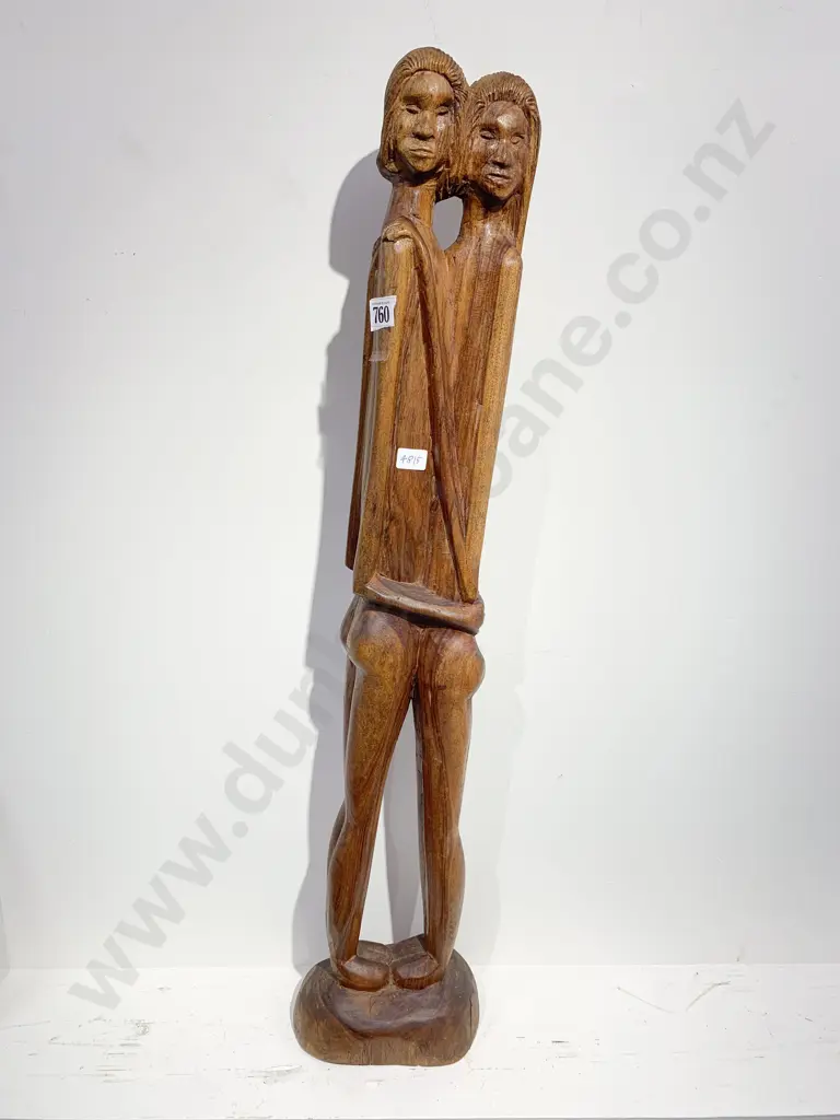 Carved Floor Standing  Wooden Figure Group Image 1++