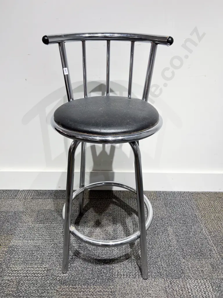 Modern Chrome Bar Stool Image 1++