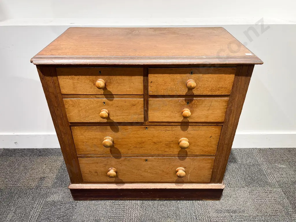 C19th Colonial Four Drawer Chest of Drawers Image 1++