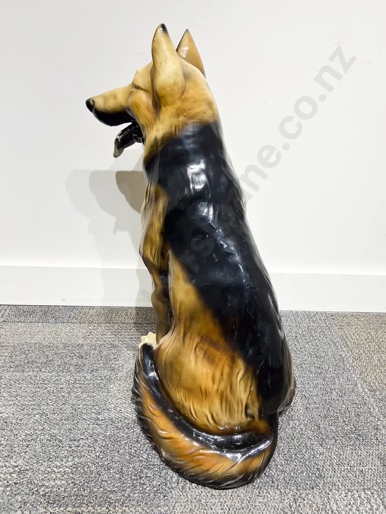 Composite Life Size Seated German Shepard Image 1++