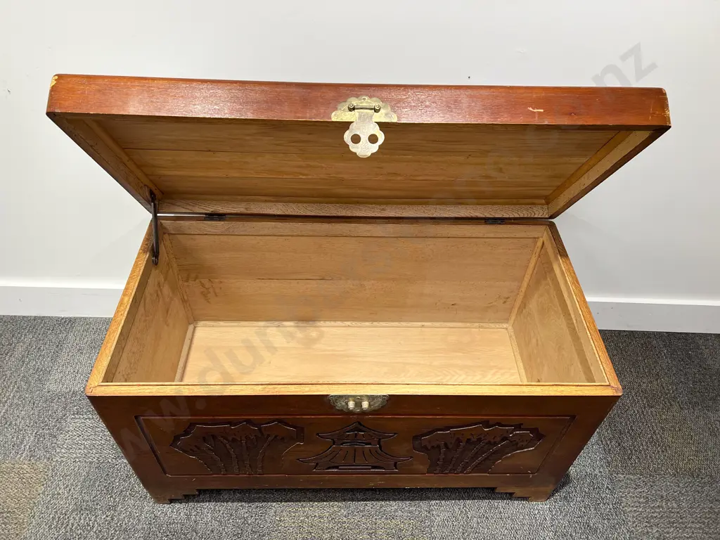 Carved Camphor Chest Image 1++