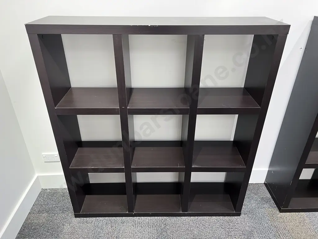 Pair of Modern Open Bookcases Image 1++