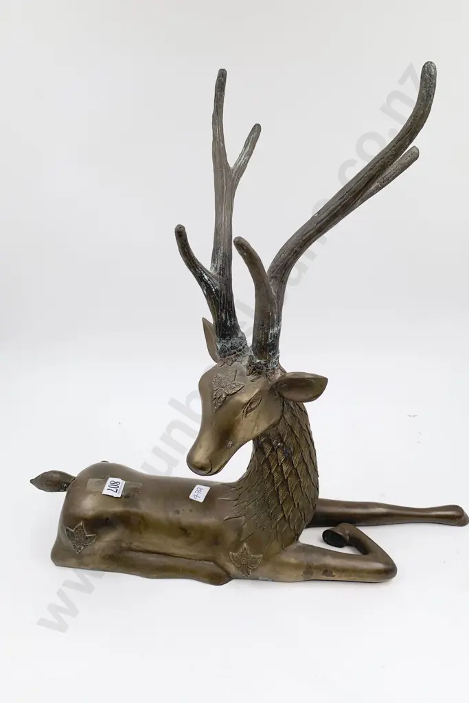 Brass Stag Ornament Image 1++