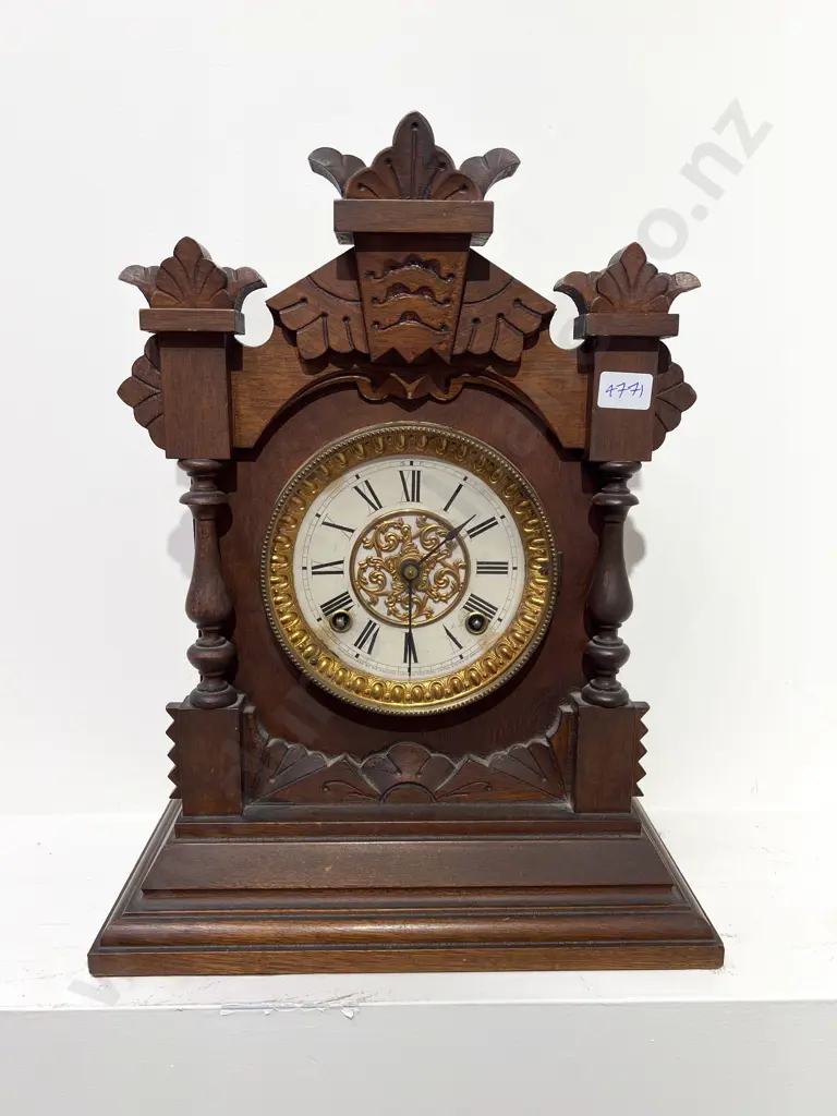 C19th Ansonia Mantle Clock Image 1++
