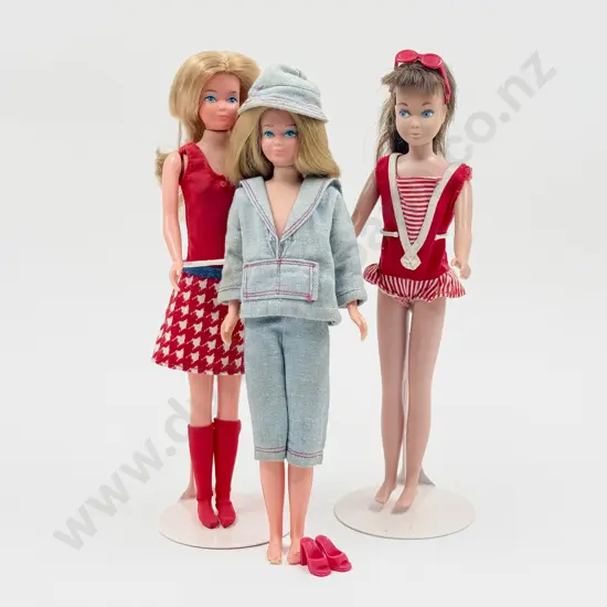 Three Vintage Skipper Dolls (all with slight faults)