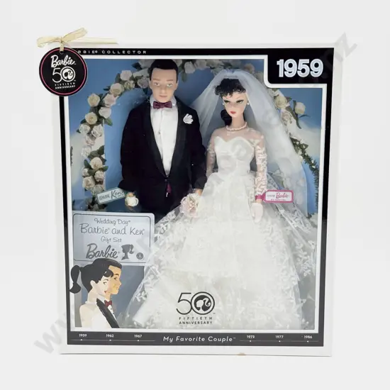 C2009 Barbie & Ken My Favourite Couple Wedding 50th Anniversary 1959 MIB