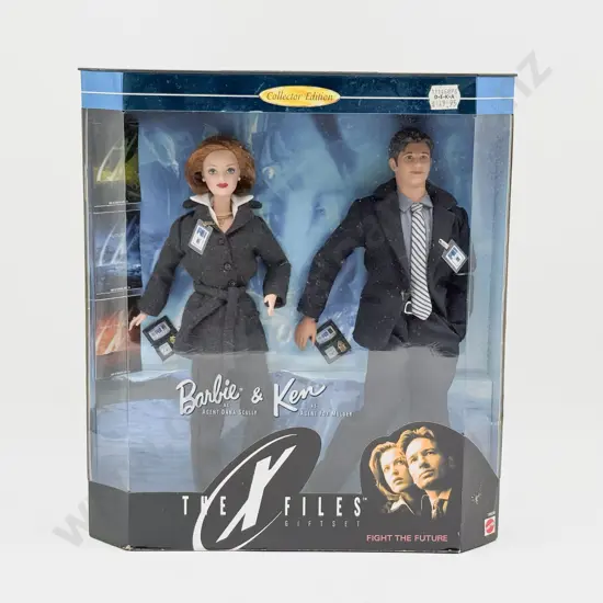 C1998 Barbie & Ken The X Files Gift Set Collector Ed MIB