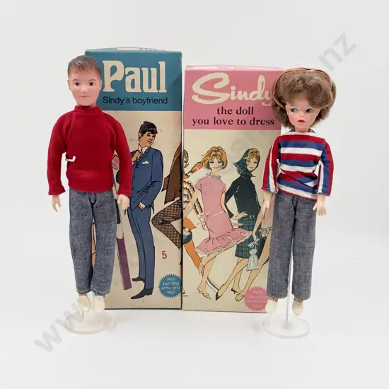 Boxed C1960's Pedigree Auburn Sindy and Paul