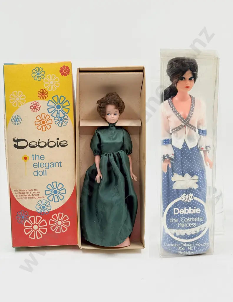 C1960's Debbie The Elegant Doll original card box made in NZ 28cm Image 1++