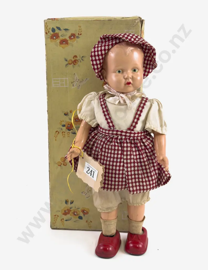 Original Boxed Masudaya Japan Mechanical Walking Doll Image 1++