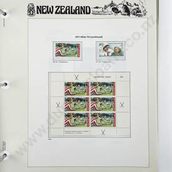 NZ Illustrated Loose Leaf Albums C1953 - 80 with some mini sheets