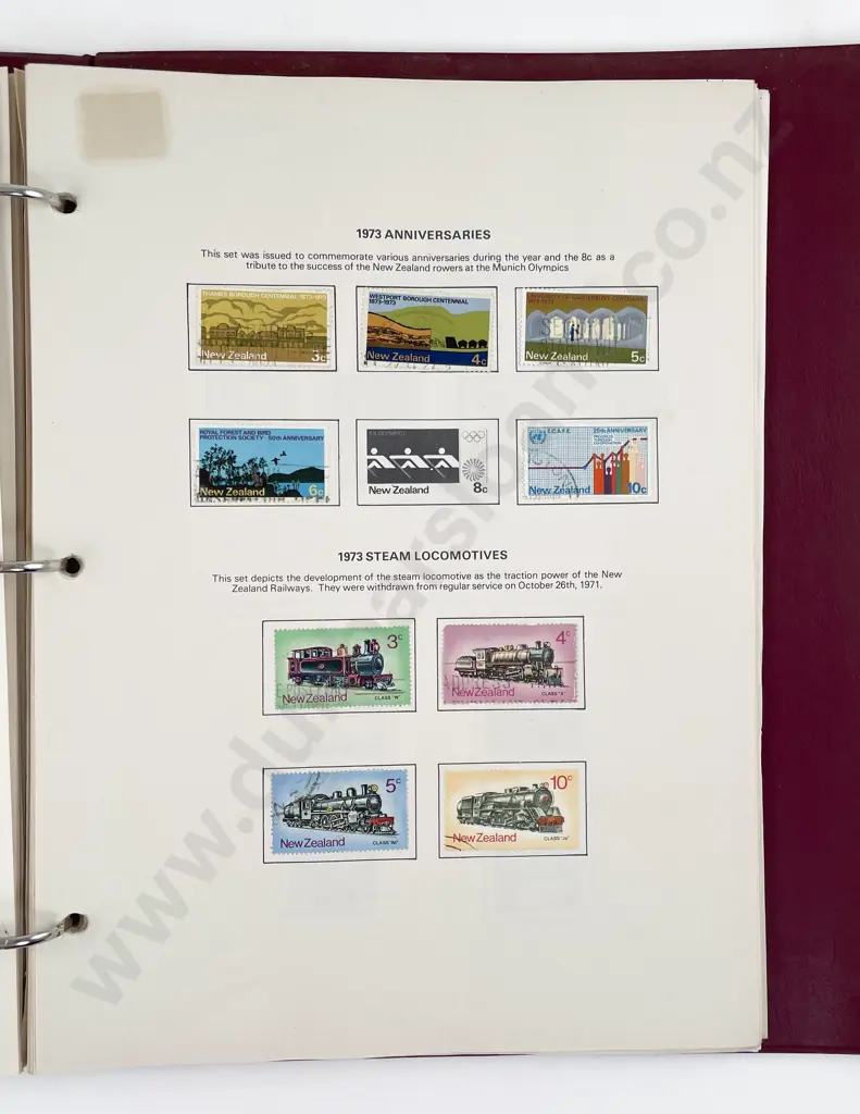 NZ Two Illustrated Loose Leaf Albums C1950 - 80 and some early Image 1++