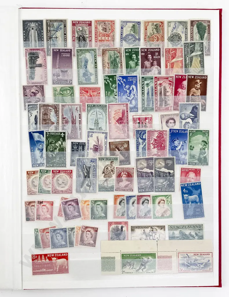NZ Album with Some Pictorials Health and Stock Book Album mint and used Image 1++