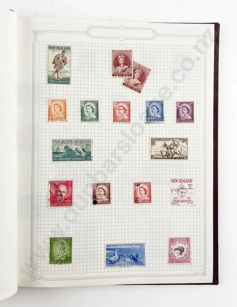 NZ Album with Some Pictorials Health and Stock Book Album mint and used Image 1++