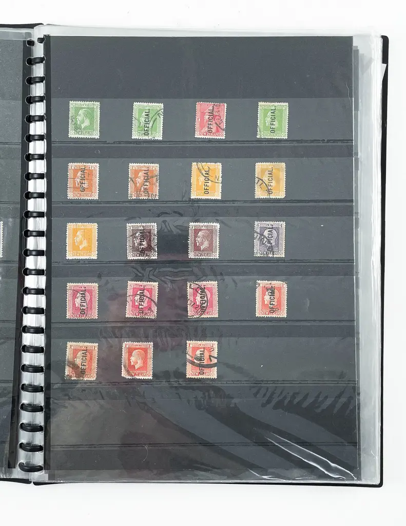 NZ Three Stock Book Albums Stamps Pre-Decimal and Decimal mainly individual stamps Image 1++