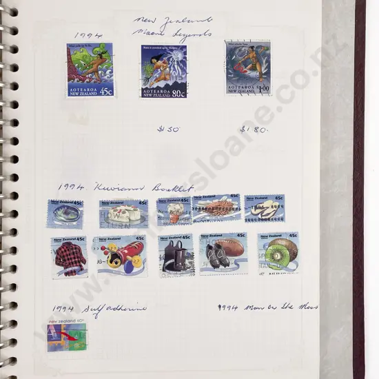 NZ Stamp Album - World Songbirds and Horse Racing Albums & Four World Albums
