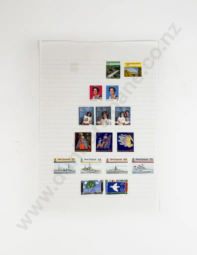 NZ Loose Album Pages Mainly Un-Used Decimal with Some Stock Pages Image 1++