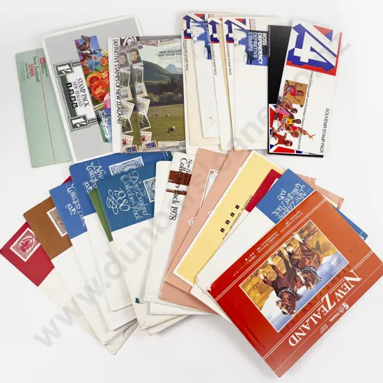 Collection NZ Stamp Packs Mainly 1970 - 1980