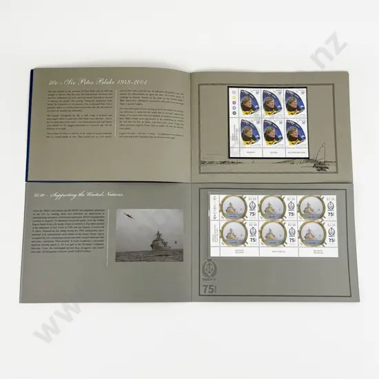 NZ Limited Edition 75th Navy 2016 and Sir Peter Blake 2009 Stamp Issues both 938/2000