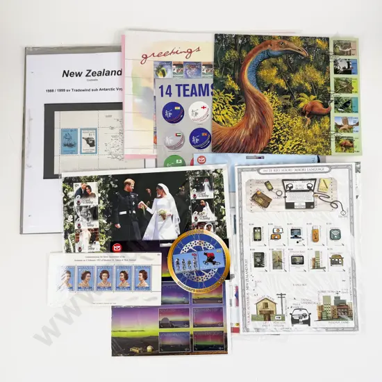 NZ Decimal Mainly Un-Used Stamp Commemorative Sheets Sets and Miniature Sheets