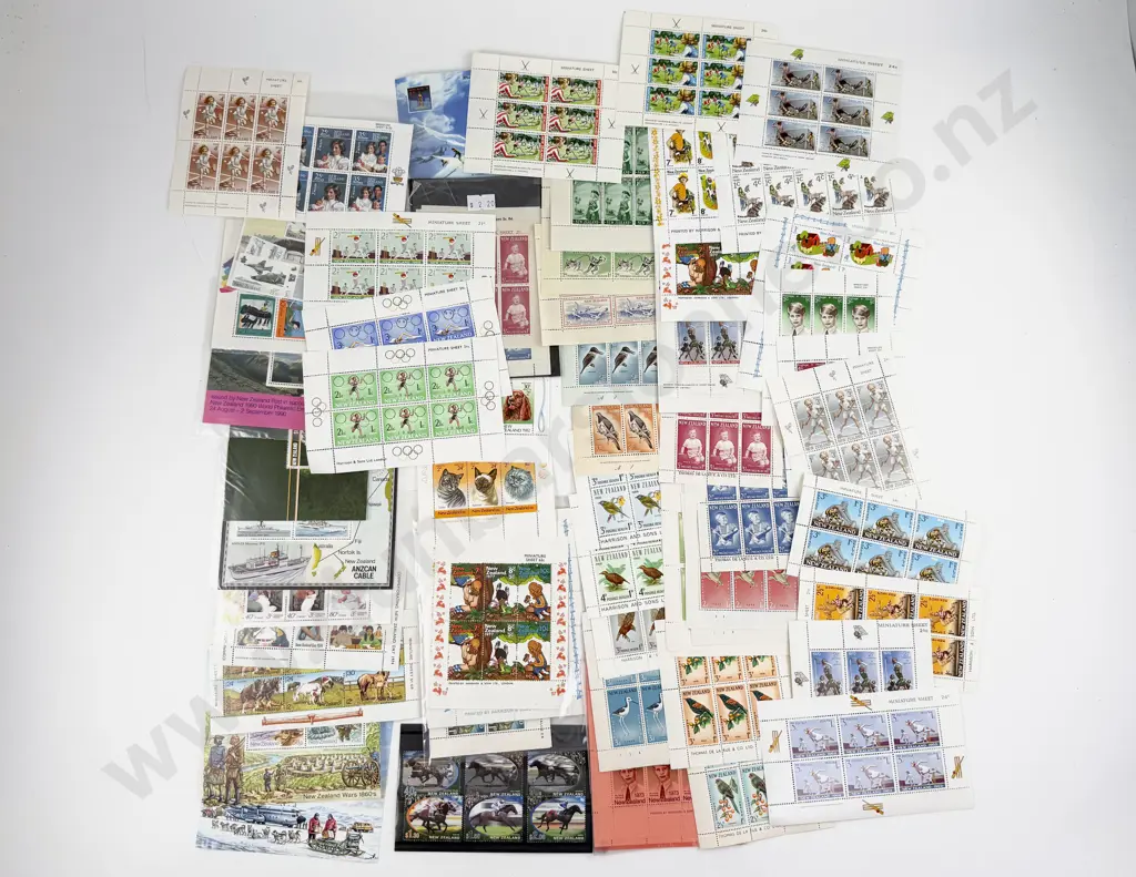 NZ Mainly Pre-decimal Health Miniature Sheets Image 1++