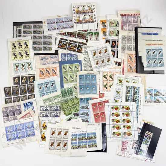 NZ Mainly Pre-decimal Health Miniature Sheets and small blocks