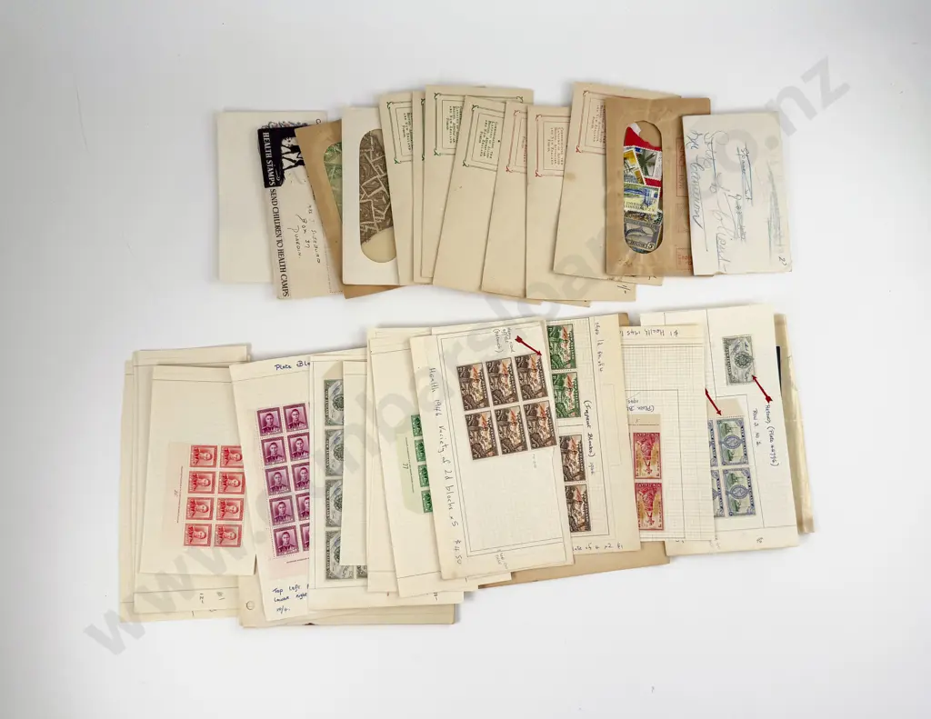 NZ C1950 Exercise School Book Pictorial Stamps Explained Image 1++